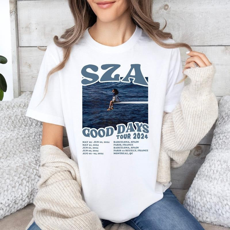 Vintage Sza Good Days Tour Tshirt, Sza 90s Shirt, Sza New Bootleg 90s Tshirt, Sos Sza Merch, Unisex Tshirt, Gift For Her,...