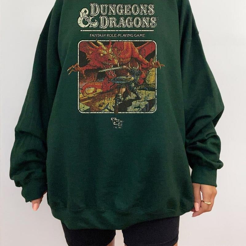 Vintage UnisexS Tshirt Size Usa Unisex Heavy Cotton , Dungeon Dragon 1974 Tee , Graphic Shirt , Gift For All , Y2K Style...