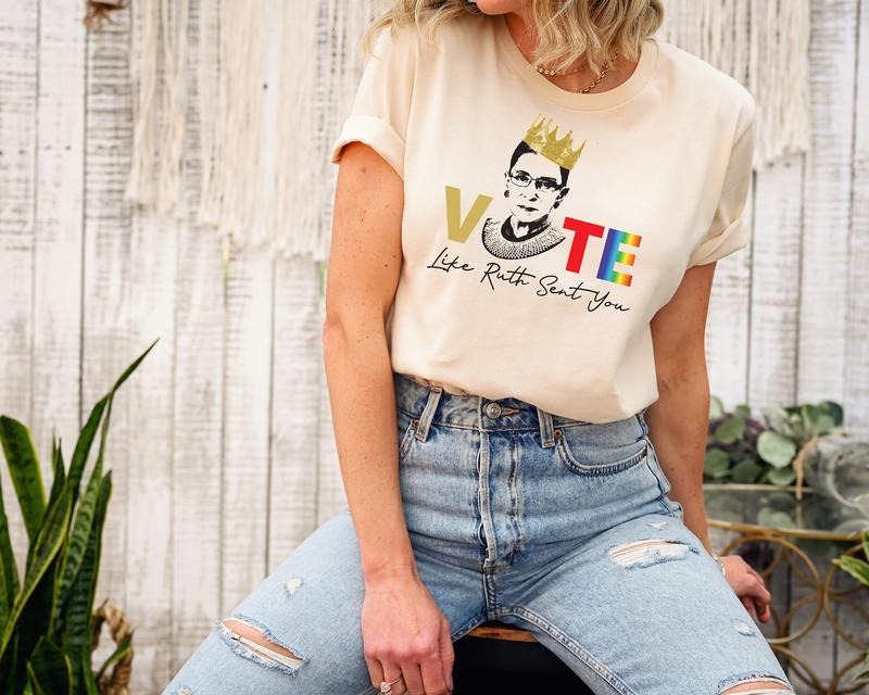 Vote Like Ruth Sent You Tshirt, Trendy Electiion 2024 Shirt, Ruth Bader Ginsburg, Empowering Politiical Tee, Feminist...