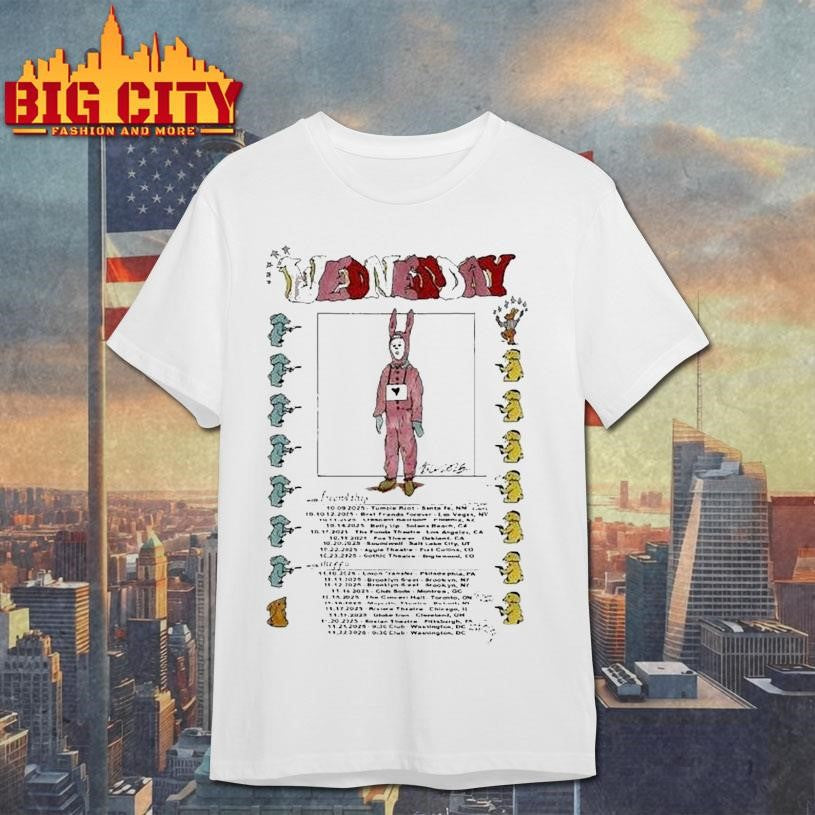 Wednesday Show October November 2025 Tour Bunny Shirt