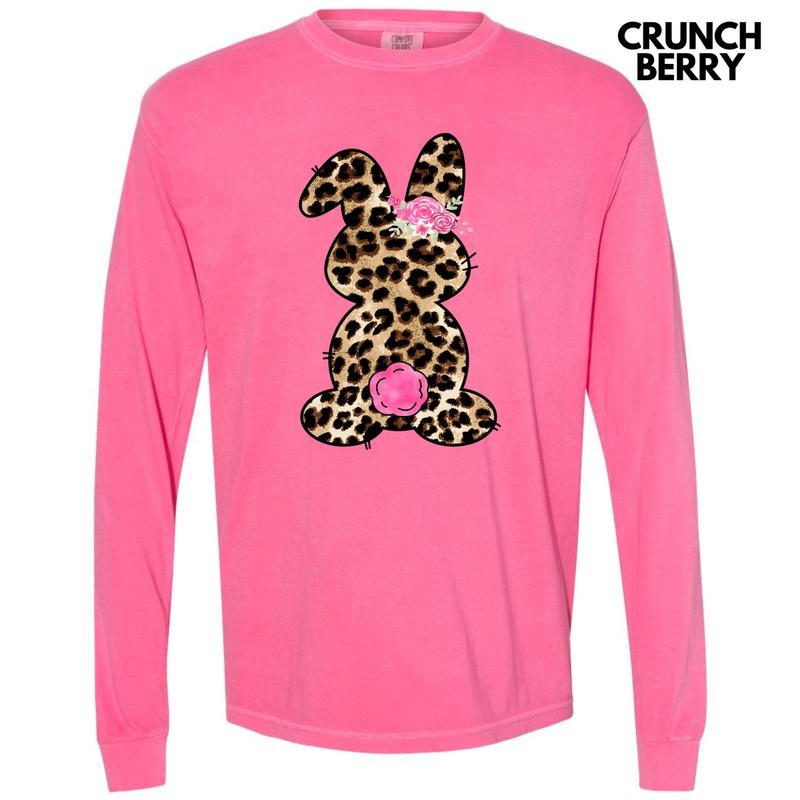 Wild Floral Bunny Long Sleeve Comfort Colors T-Shirt 'NLB' Hoodie, Sweatshirt | RetroVerseTees.com