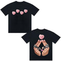 Y2K Hand Sign Love Tshirt Graphic Tee Cotton Unisex Top Streetwear Hoodie, Sweatshirt | RetroVerseTees.com