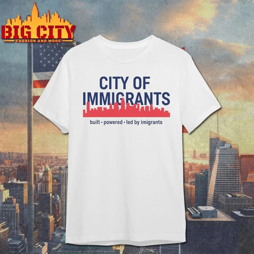 Zohran City of Immigrants Buil Powered led by imigrants shirt