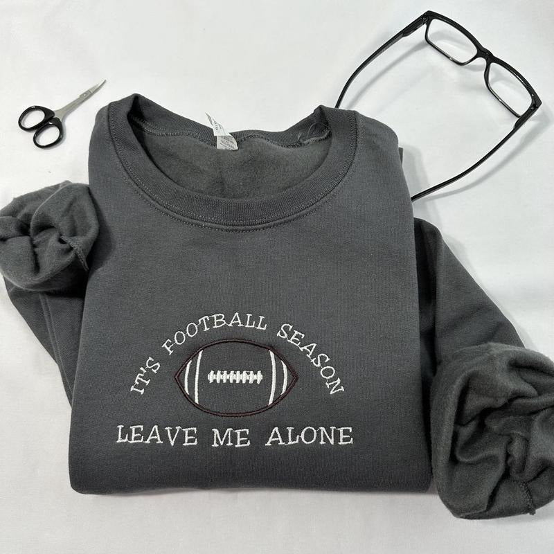It's Football Season embroidered sweatshirt, Football lovers design, Colorado Resorts, Football Season embroidered...