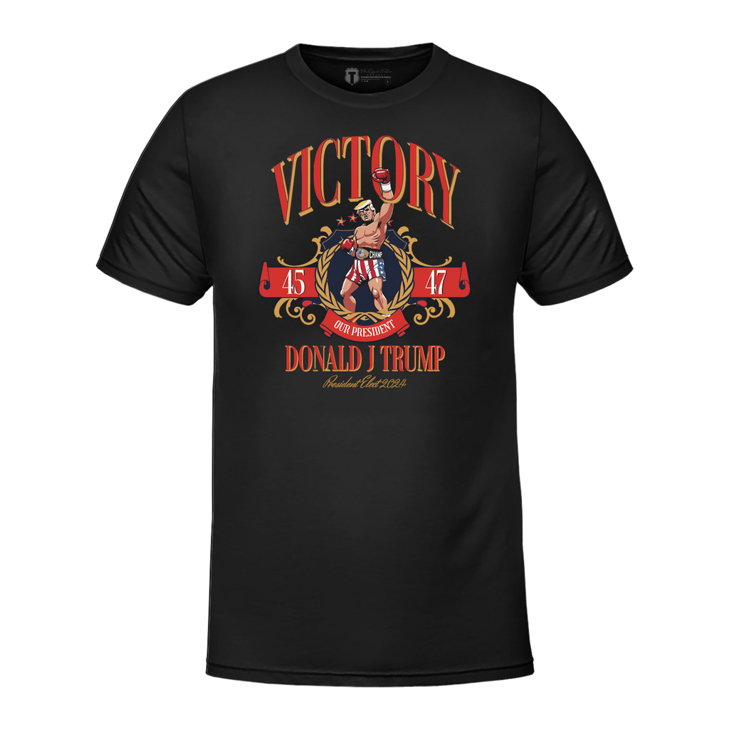 Victory Trump Black T-Shirt Hoodie, Sweatshirt | RetroVerseTees.com