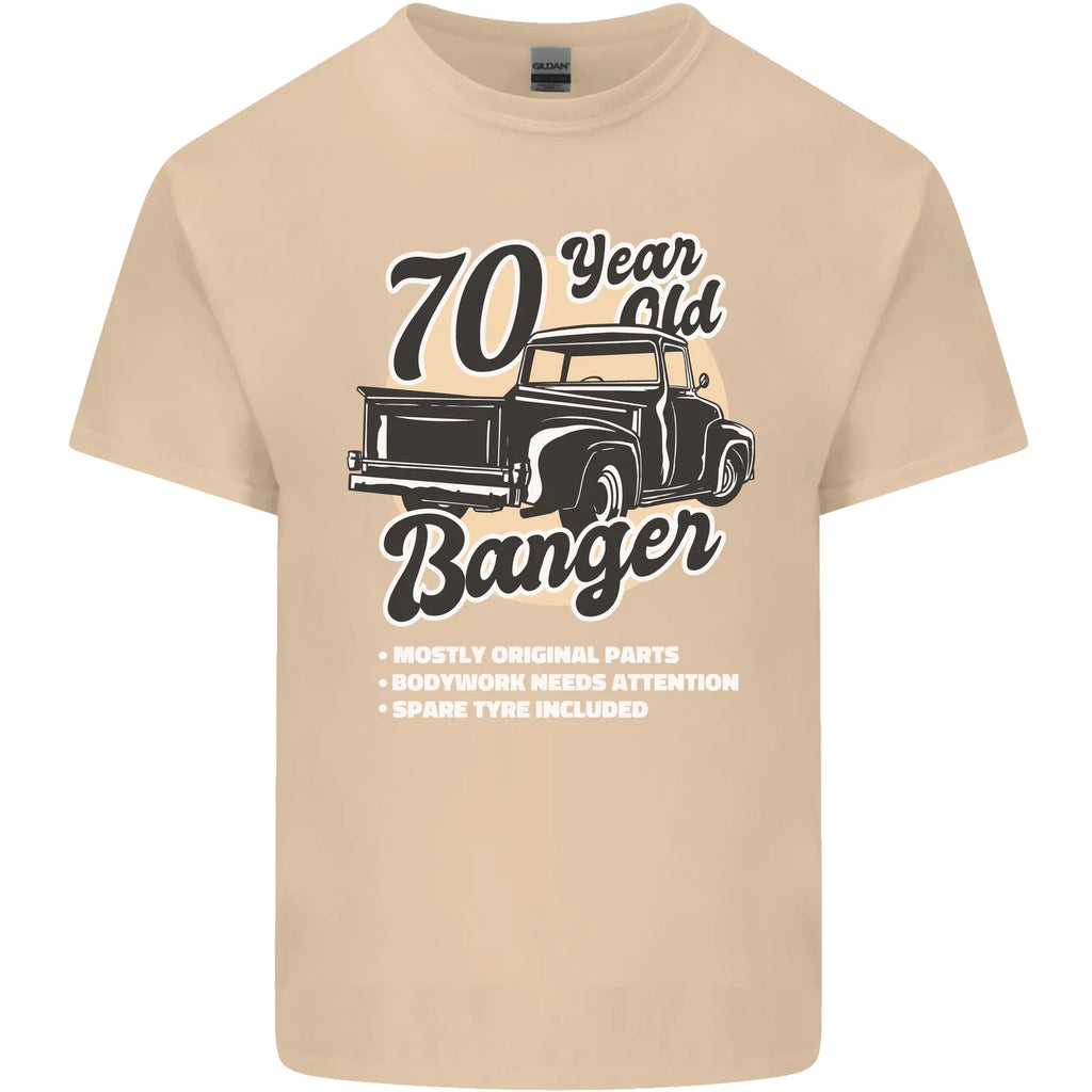 70 Year Old Banger Birthday 70th Year Old Mens Cotton T-Shirt Tee Top