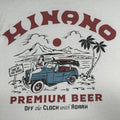 Roark x Hinano Premium Beer T-Shirt Cream White Graphic Tee Size Large