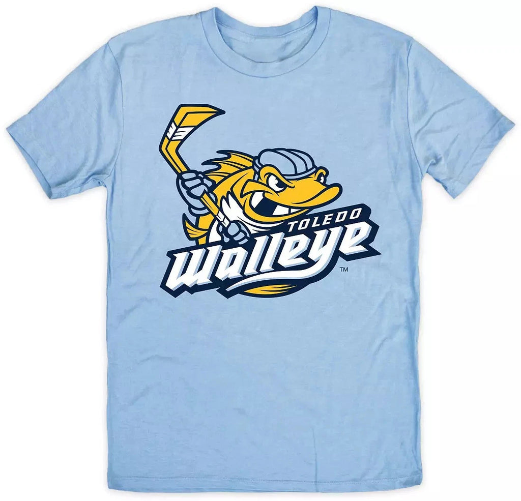 Where I'm From Unisex Toledo *Walleye Blue Logo T-Shirt Size S-5XL