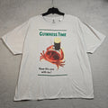 GUINNESS IRISH BEER SHIRT MENS 2XL Gray IRELAND Distressed Crab Brew CASUAL NWT