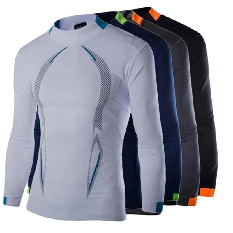 Mens Rash Guard Shirts Quick Dry Swim Shirts UV Protection Long Sleeve T-Shirts,