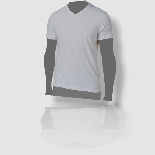 $75 Alfani Men's White Short Sleeve Tee Casual Undershirt V-Neck T-Shirt Size M