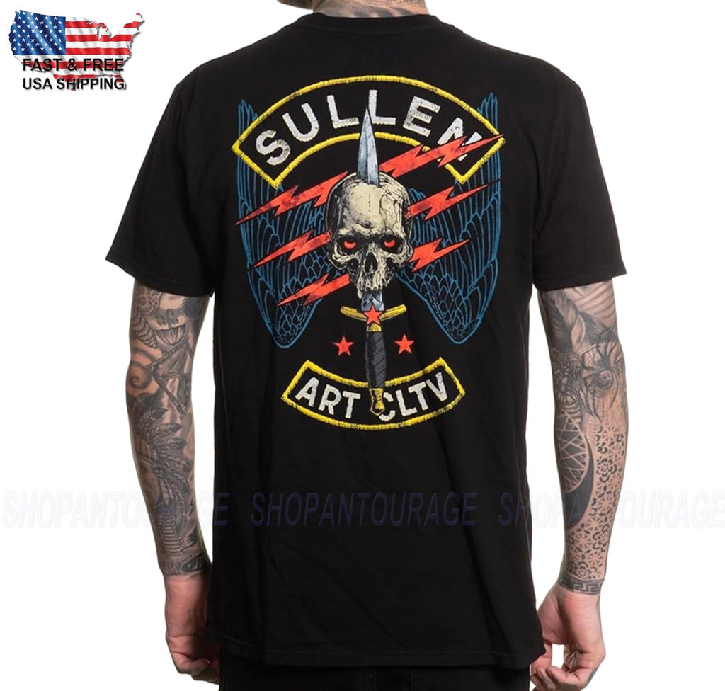 Sullen Art Collective Black Angels Premium SCM7167 Short Sleeve T-shirt For Men