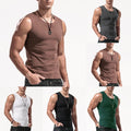 Stylish Muscle Fit Men's Sleeveless Vest Top Round Neck Winter Warm Undershirt