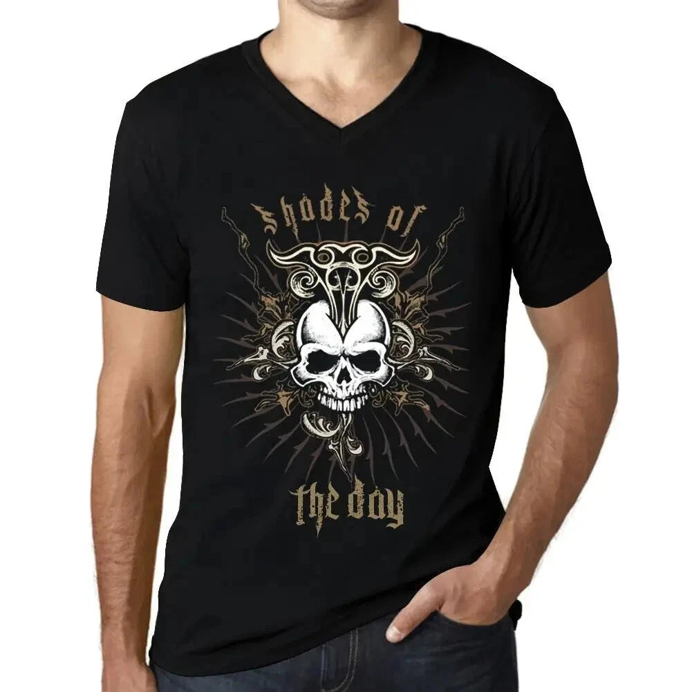 Men's Graphic T-Shirt V Neck Shades Of The Day Eco-Friendly Limited Edition