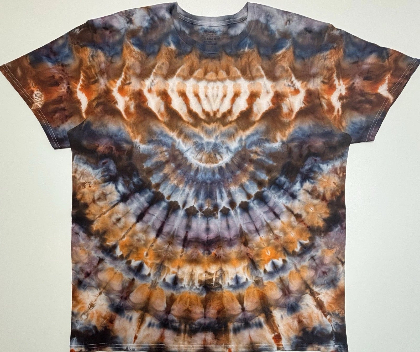 Handmade Ice Tie Dye Adult T-Shirt Unisex Size XL Multicolored Gildan Tee NEW