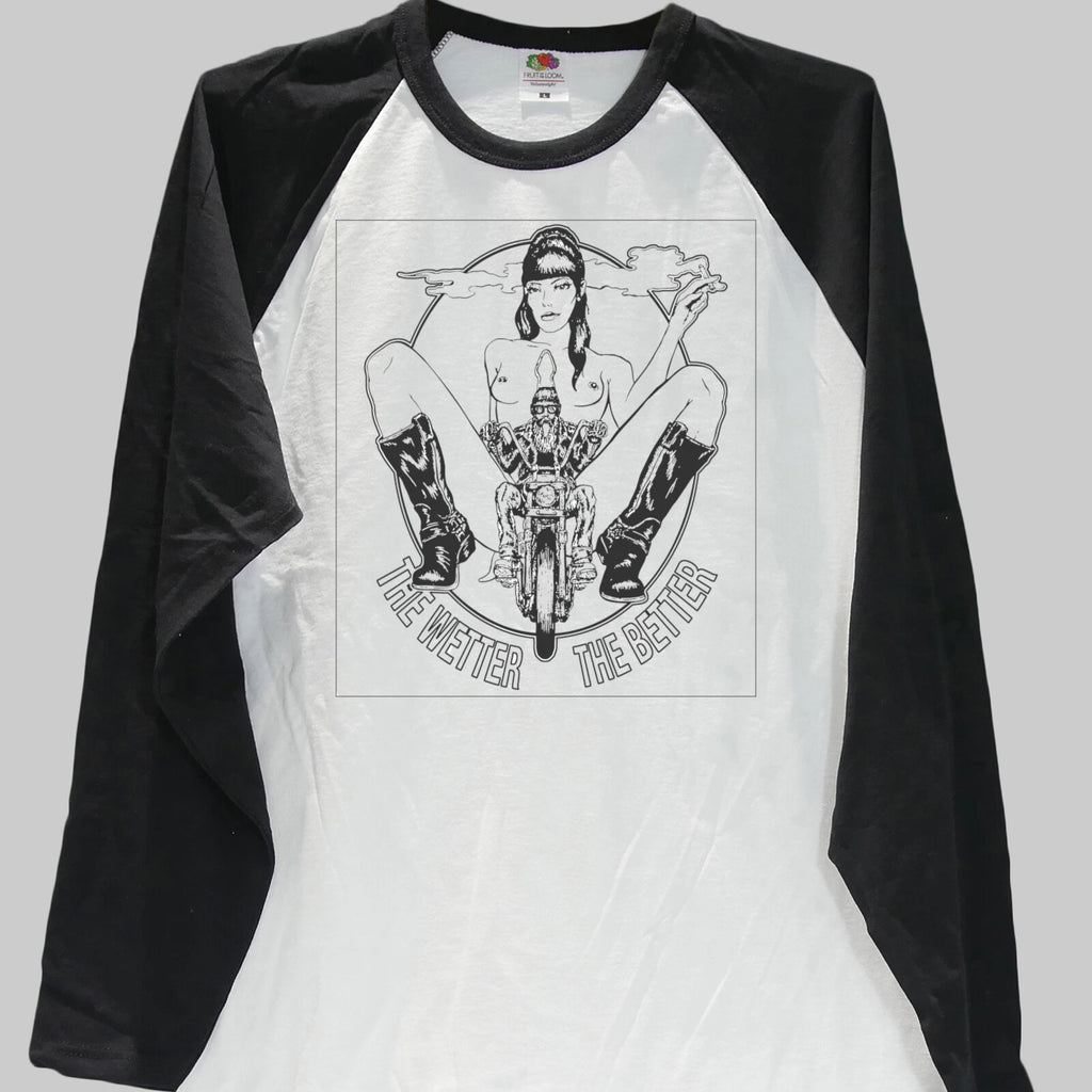 Biker Party Festival Rock Metal Long Sleeve Baseball T-shirt Unisex S-3XL