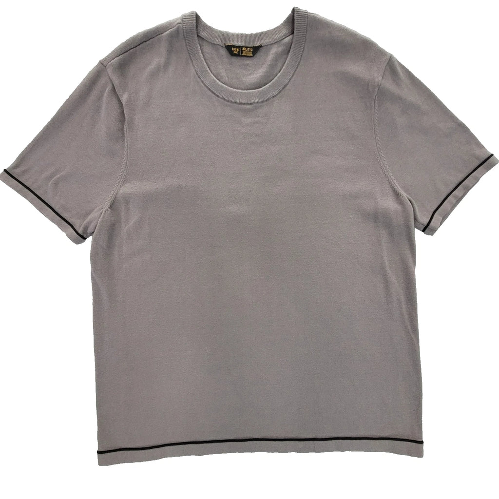 Rhone Compass Fine Knit Tee Smoke/Black Everyday Wear Elevated Transitional 2XL