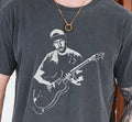 U2 The Edge T-Shirt Gibson Les Paul Rock Band on Premium Comfort Colors 1717 Tee
