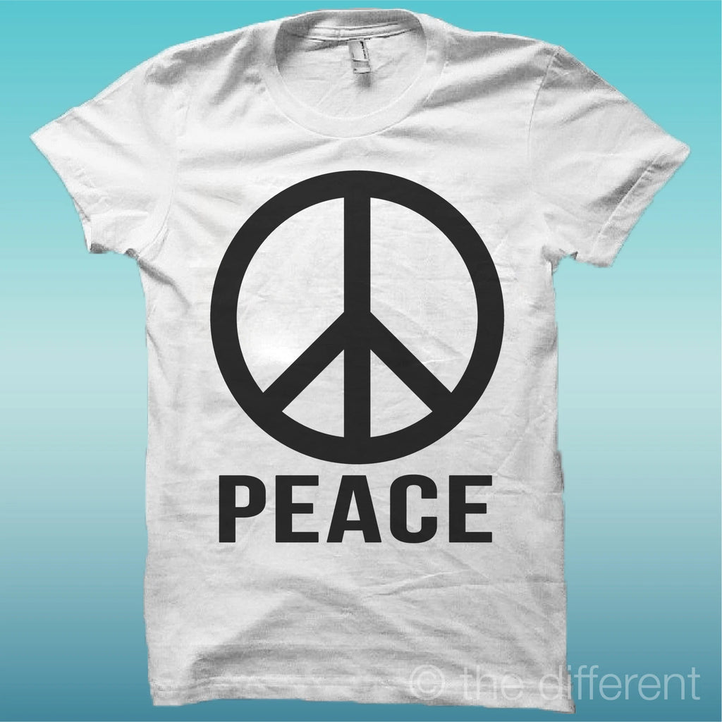 T-shirt Man Symbol Peace And Love Gift Idea Road To Happiness
