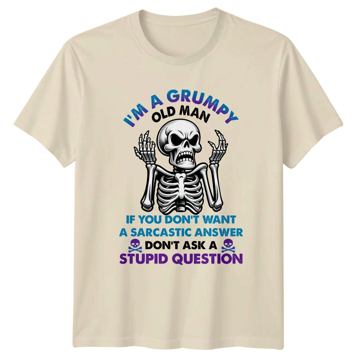 Im A Grumpy Old Man If Mens T-Shirt Sarcastic Humor Lifestyle Birthday Gift