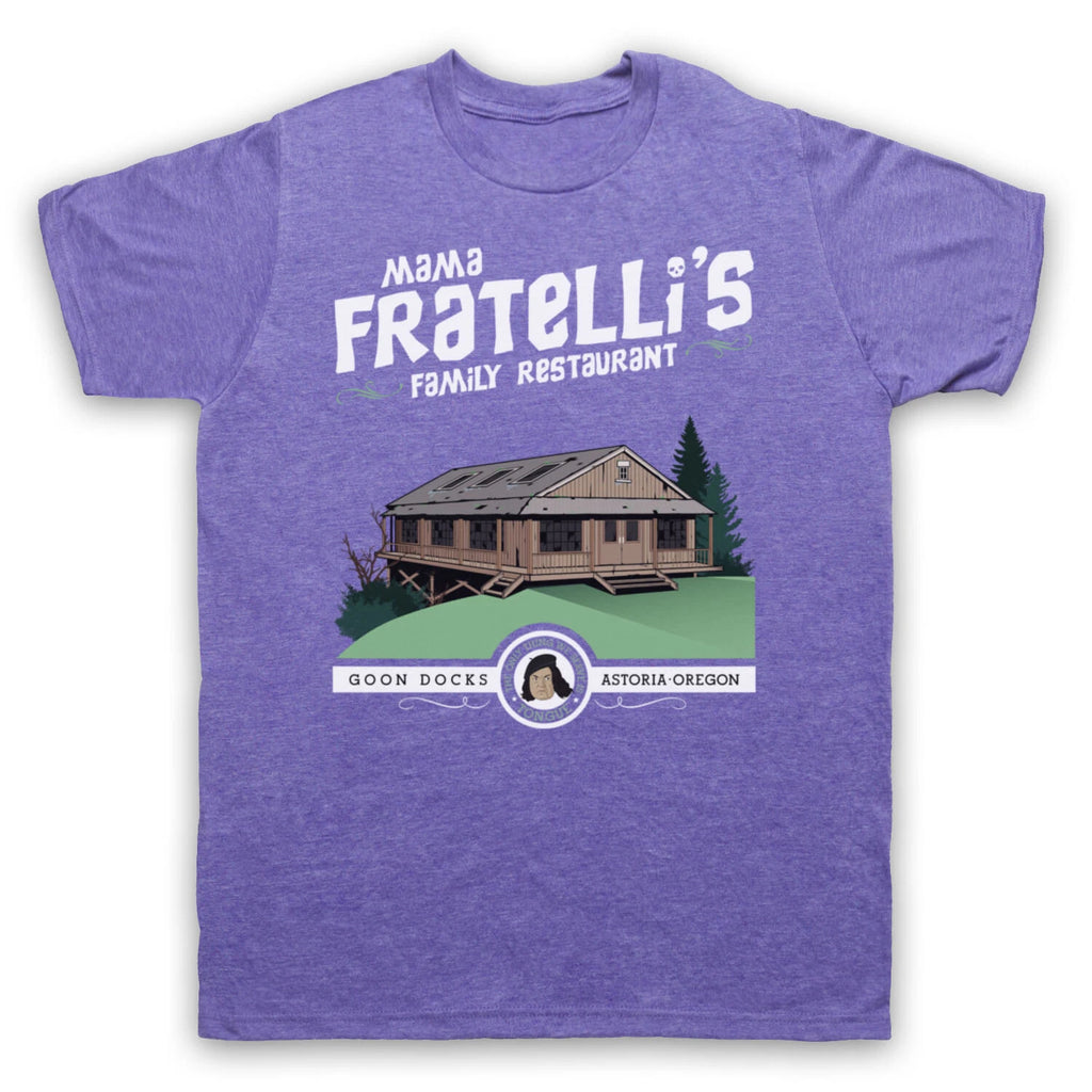 MAMA FRATELLI'S FAMILY RESTAURANT UNOFFICIAL GOON DOCKS MENS & WOMENS T-SHIRT