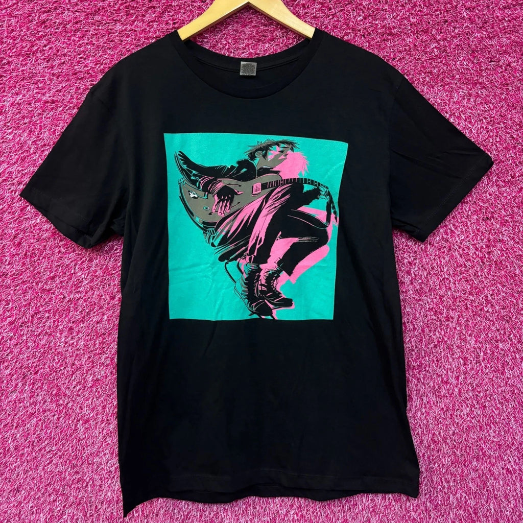 Gorillaz The Now Now Neon 2-D Poster Oversized Rock Tee large