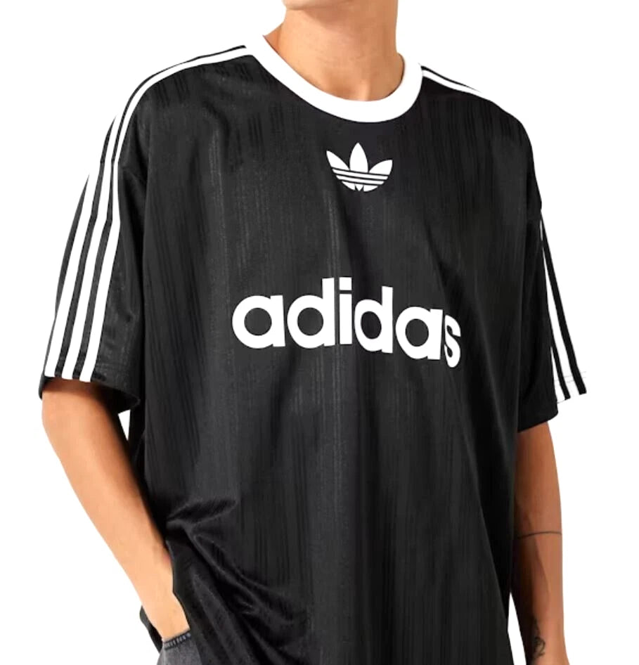 RARE! NEW MEN'S ADIDAS ORIGINALS TREFOIL POLY TEE SHIRT ~SIZE 2XL  #IU2341 BLACK