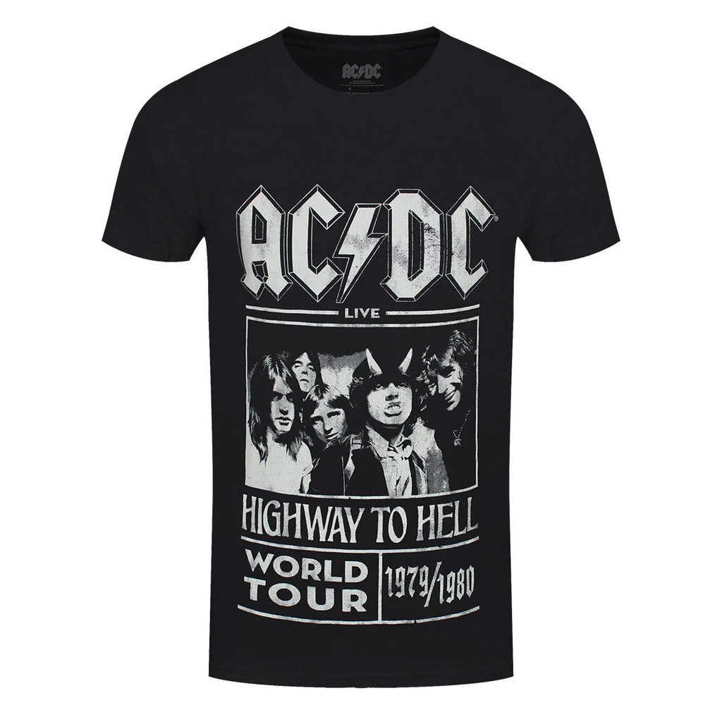 AC/DC T-Shirt Highway To Hell World Tour ACDC Band Official Black New