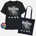 The Burtons Abbey Rd T-Shirt & Bag Beatles Parody Jack Skellington Gift Set