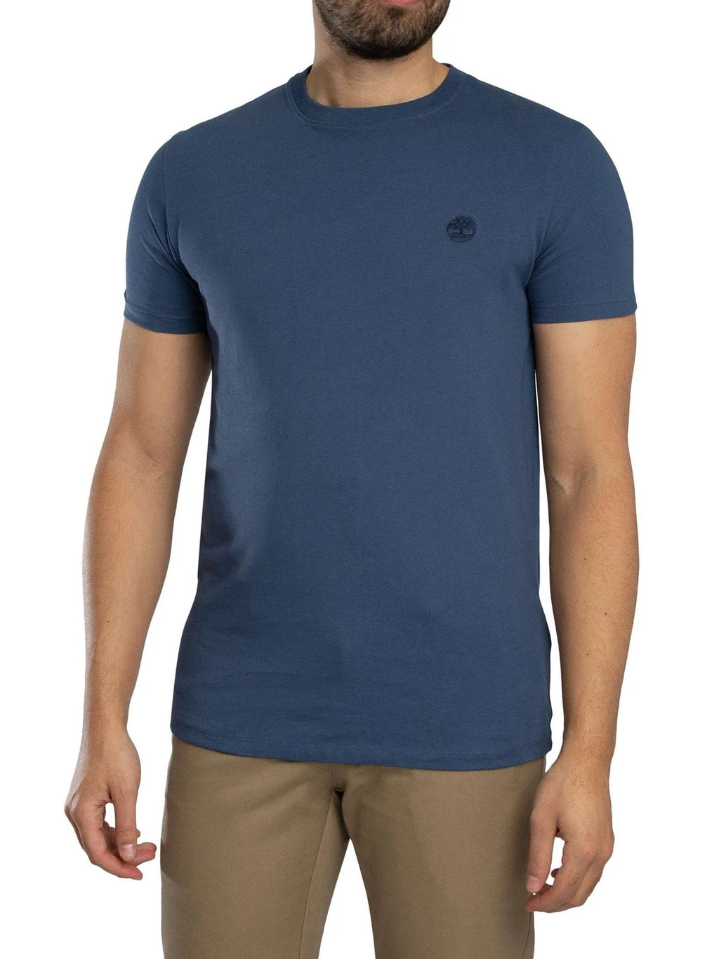 Timberland Men's Slim Fit Embroidered Logo T-Shirt, Blue