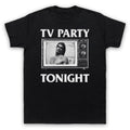 BLACK FLAG ROLLINS CALIFORNIA PUNK TV PARTY UNOFFICIAL MENS & WOMENS T-SHIRT