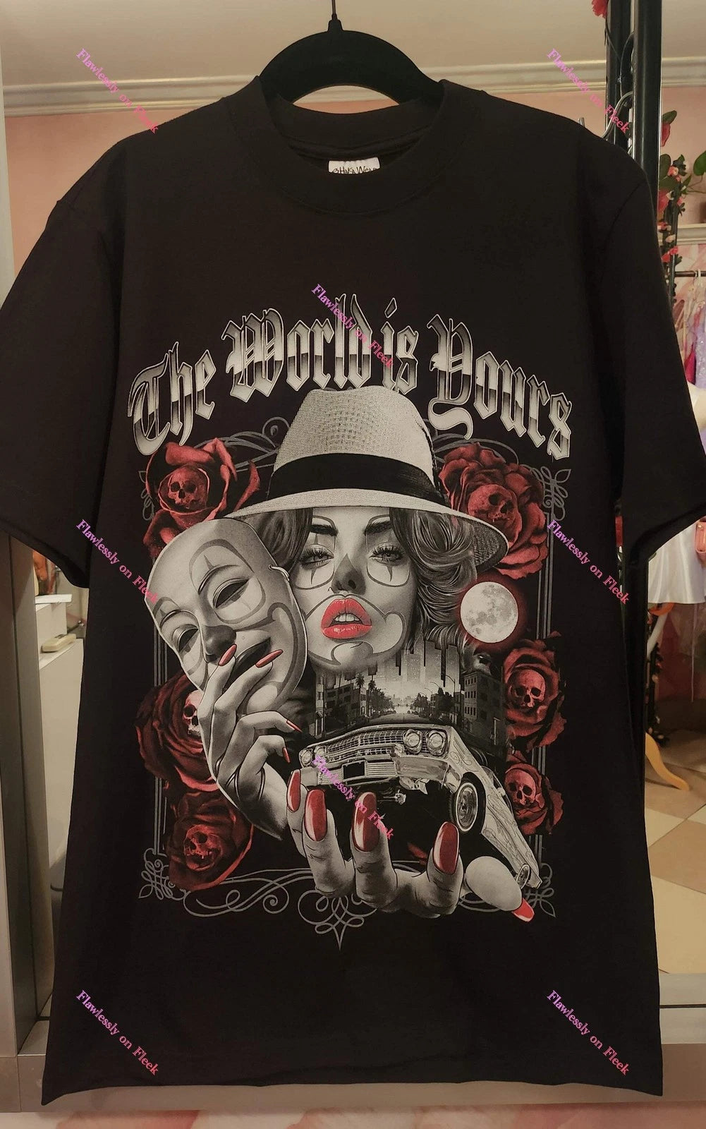 The World is Yours Chicano Art T-Shirt