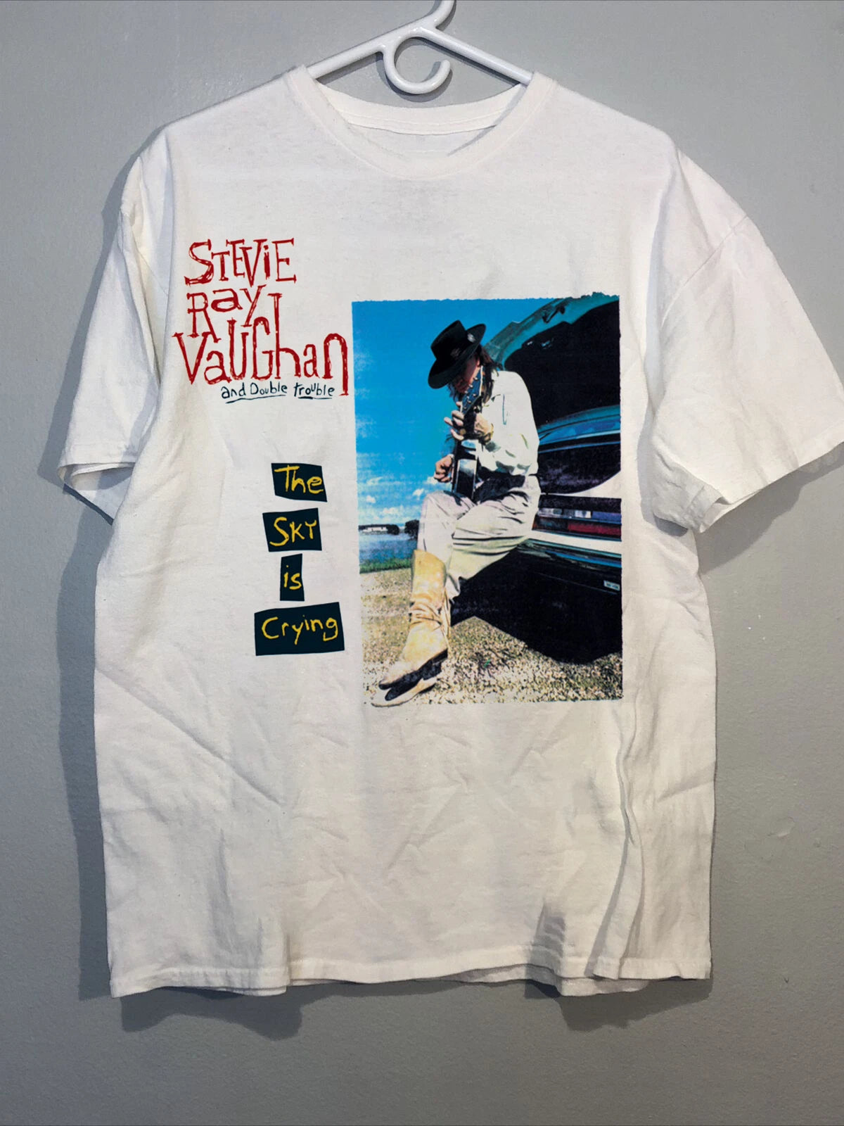 The Sky Is Crying Album by Stevie Ray Vaughan  Unisex T-Shirt All Size S-2345XL