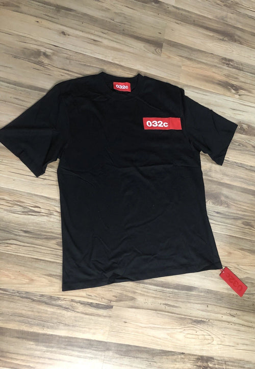032c long sleeve shirt tee T-shirt black red size M New