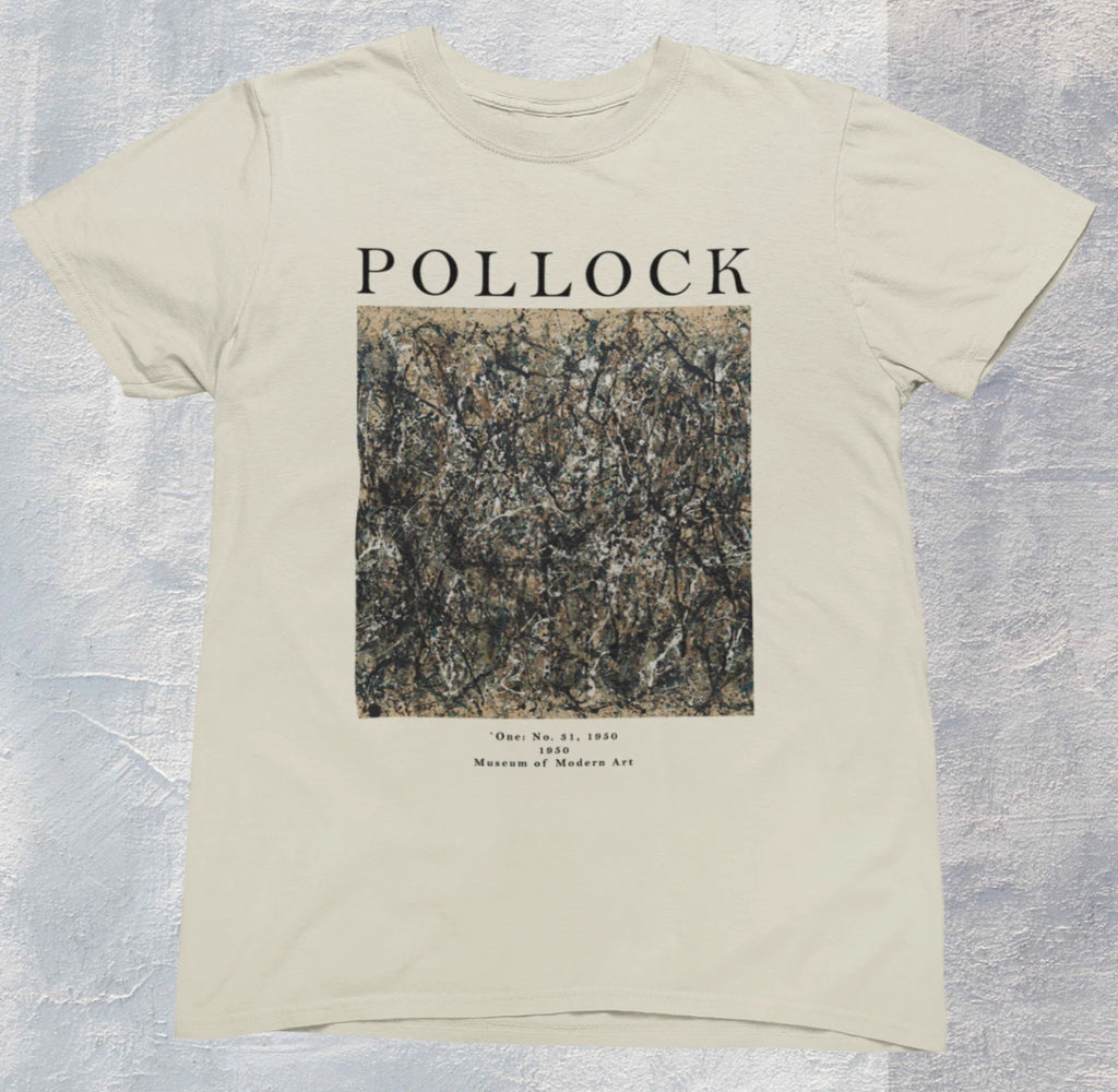 Pollock No 31 T shirt Art / %100 Premium Cotton