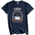 Florist Fueled By Coffee Funny Graphic T-Shirt