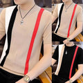 Korean Style Shirt Men Slim Fit Tee Layering Korean Style Round Neck Slim Fit