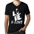 Men's Graphic T-Shirt V Neck Love Paint Eco-Friendly Limited Edition
