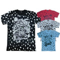 Men's Leopard Print Graphic T-Shirt | Animal Head Design | Casual Wear Tee Top