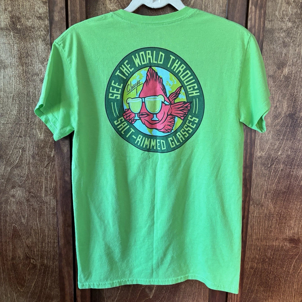 Chuy’s Graphic T-Shirt Salt Rimmed Glasses Unisex Size Small