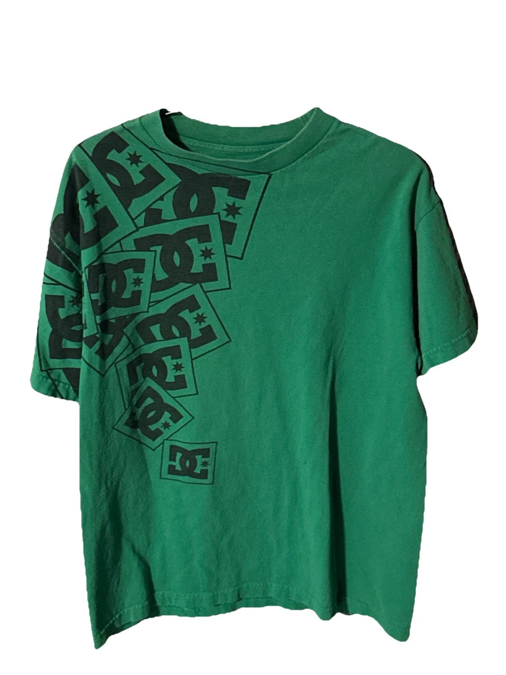 Vintage DC Skateboard Green Logo T Shirt, Men's Size Medium