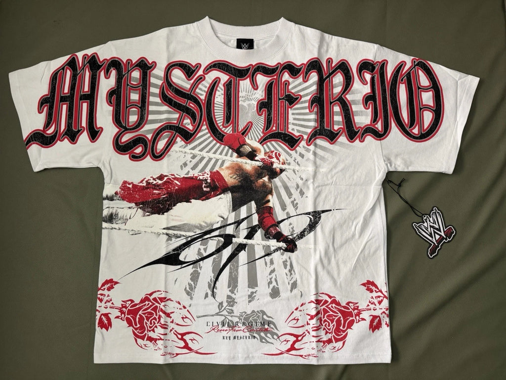 Civil Regime Rey Mysterio 619 199X Oversized Shirt in White Size L
