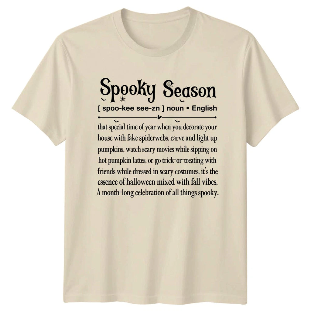 Spooky Season Definition T-Shirt Fall Halloween Gift For Him And Her