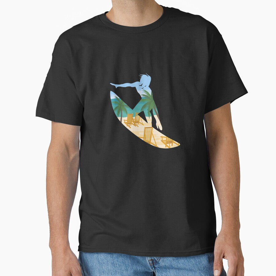 Surfing Beach by VibrantGifts