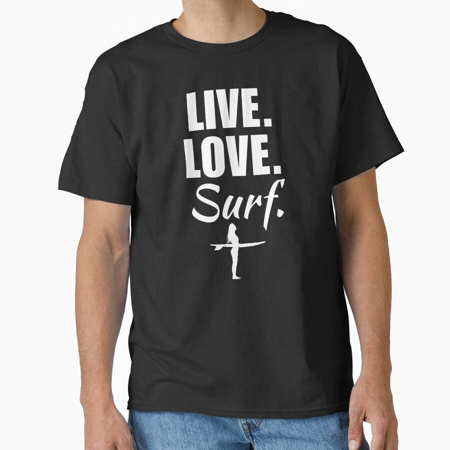 Live, love, surf. Surfing enthusiasts or lover club by NBSStore