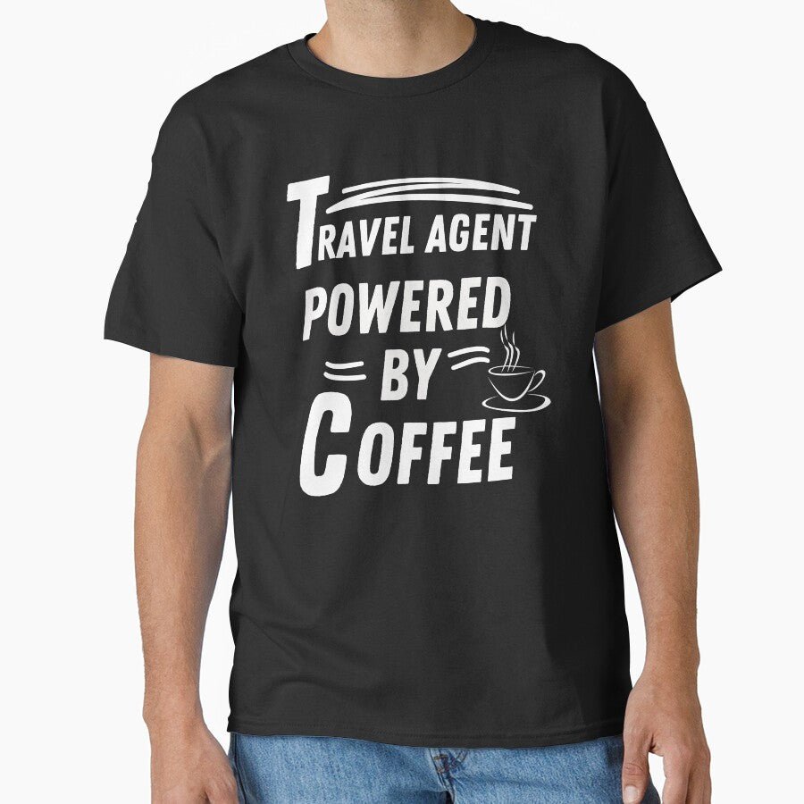 Travel agent powered by coffee by annoying-shirts