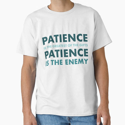 "The Paradox of Patience" – Introspective Typography Quote Art by bambooks.tabooks
