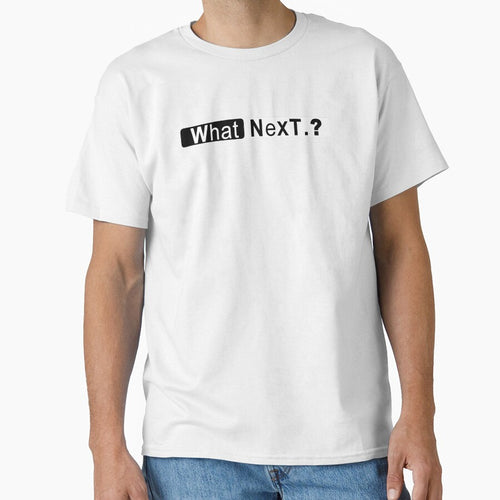 "What next?" Creative block black and white typography by Roy Store