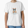 Chubby corgi wearing oversized sunglasses by AIlstickersBRL