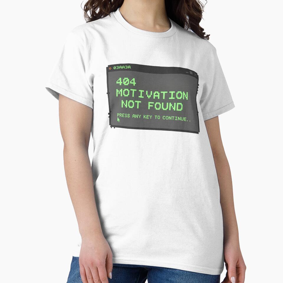 404 Motivation Not Found by PunchText designs